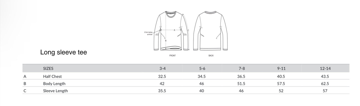 Kids unisex long sleeve t-shirt with a tractor