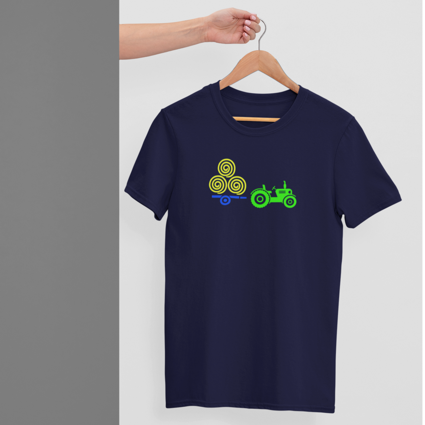 Kids birthday tractor t-shirt with age