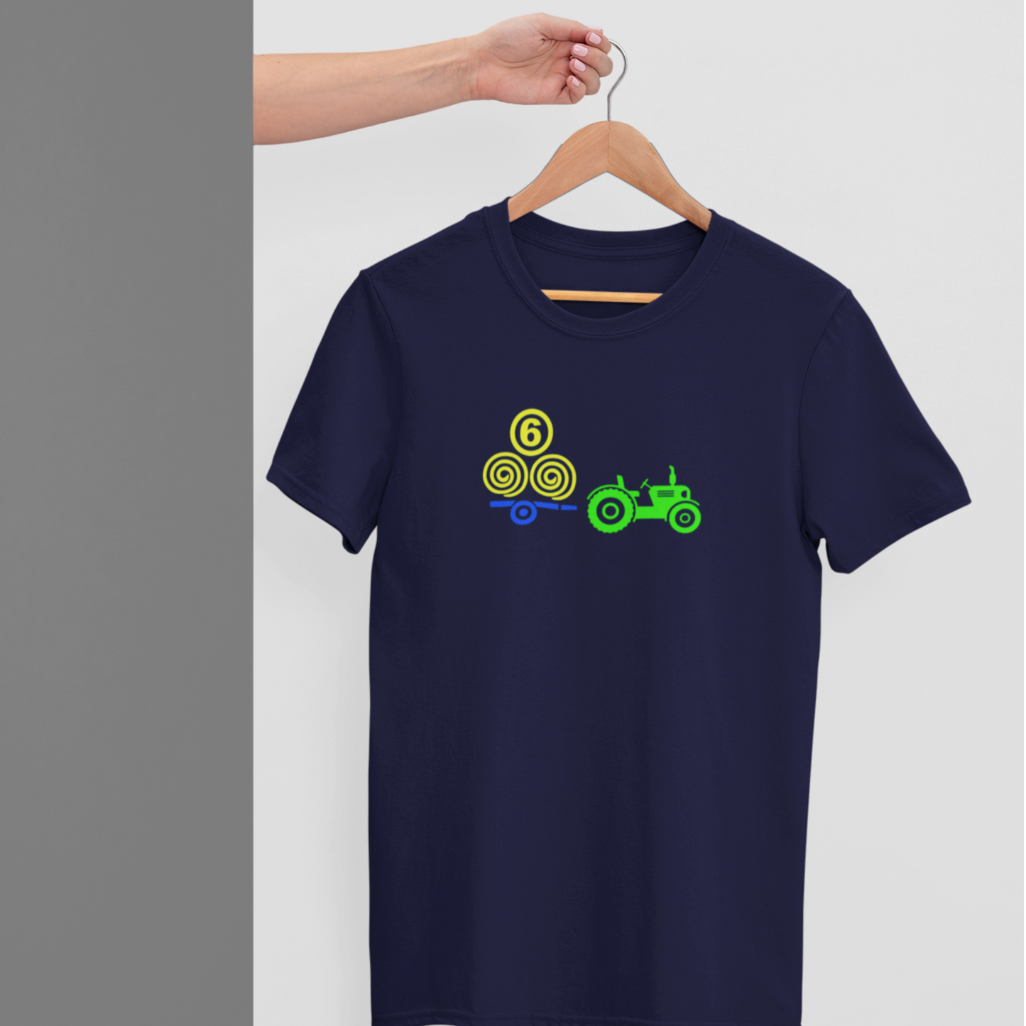 Kids birthday tractor t-shirt with age