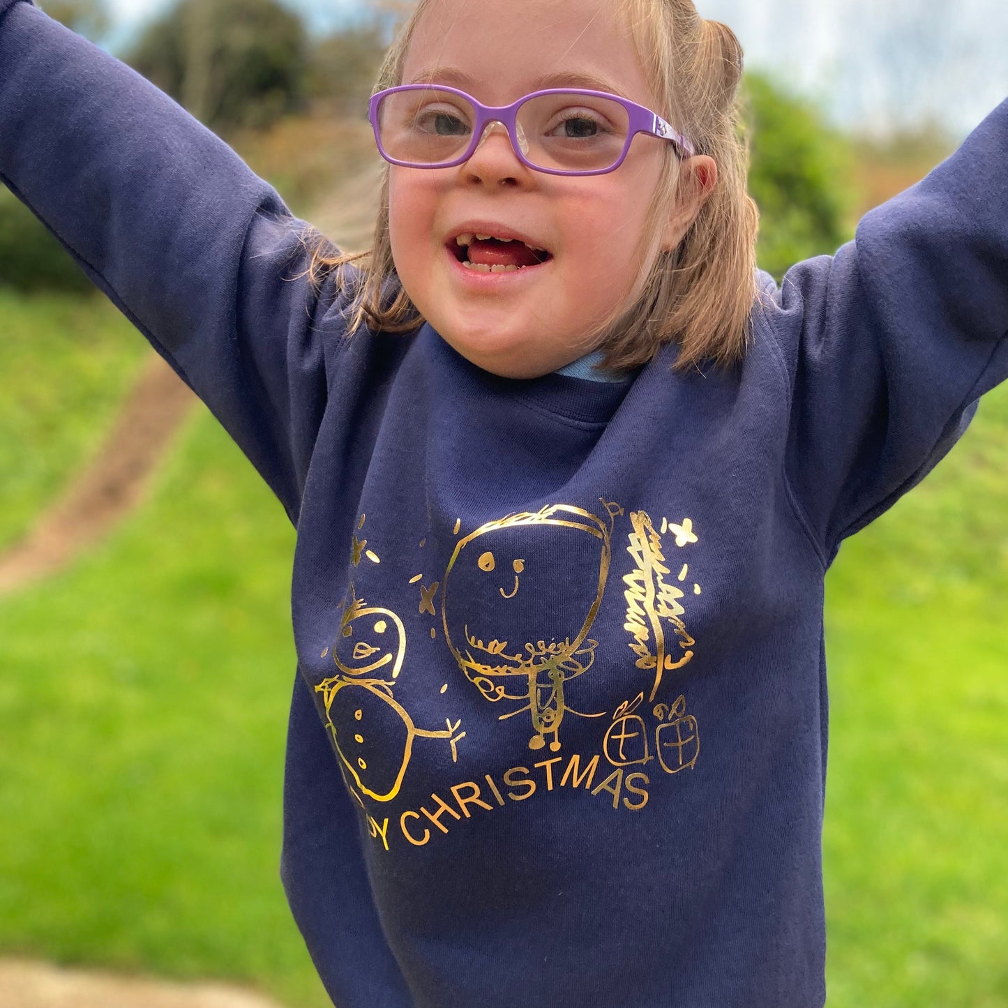 Kids draw your own Christmas jumper