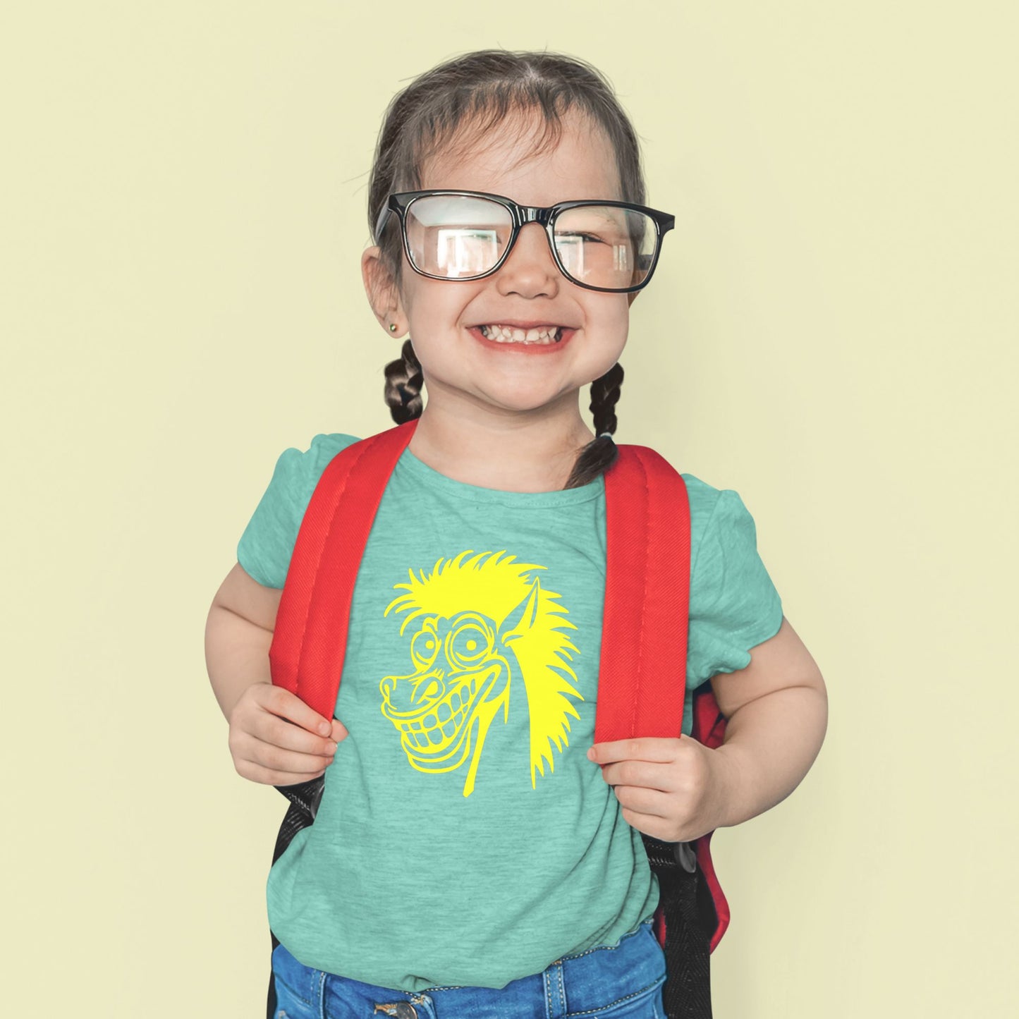 Horse Lover’s Kids’ T-Shirt – Crazy Farm Animal Design