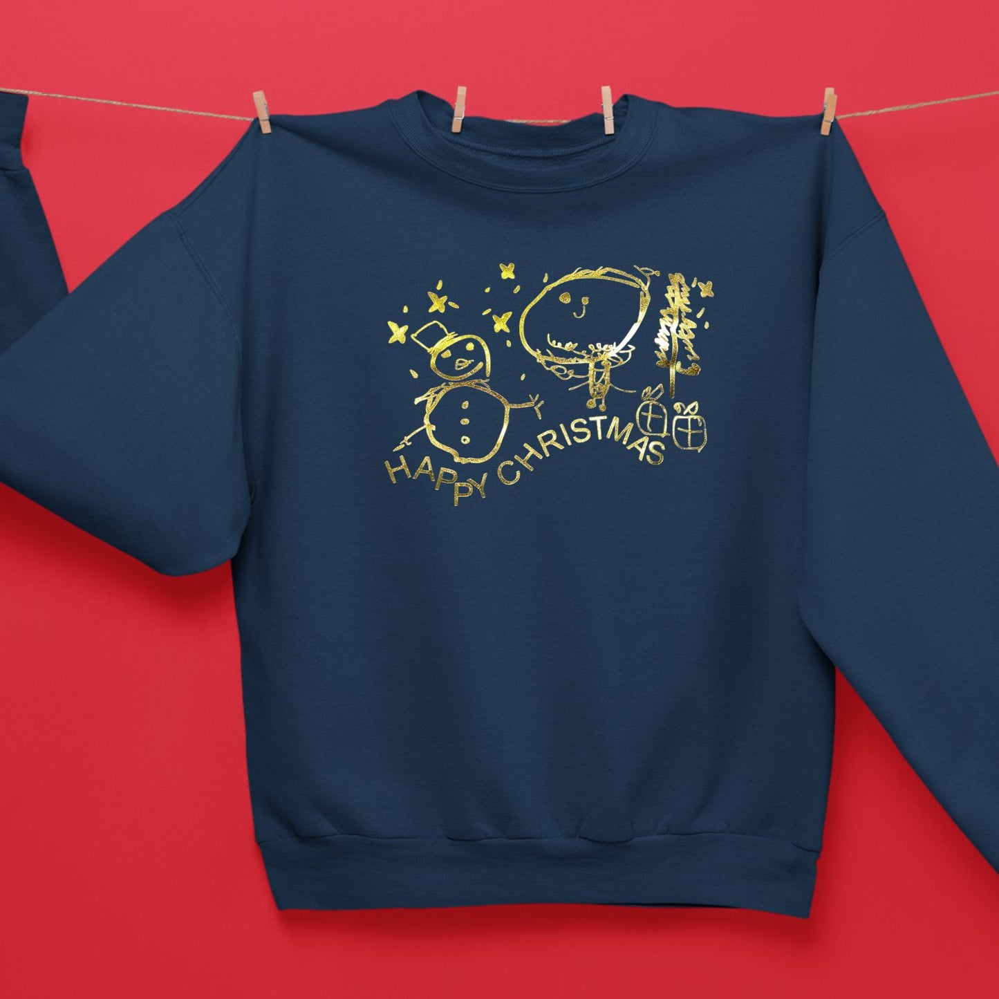Kids draw your own Christmas jumper