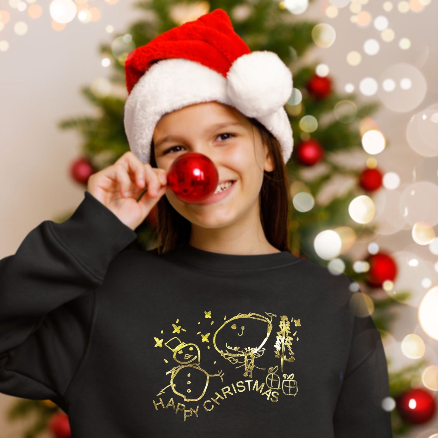 Kids draw your own Christmas jumper