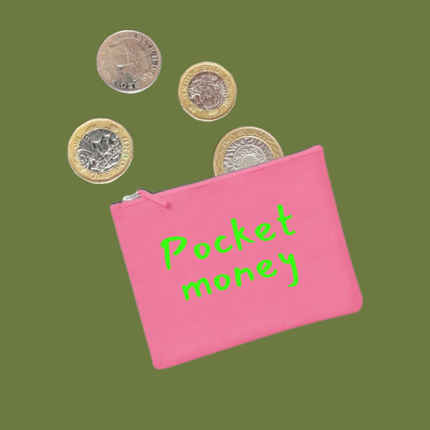 Pocket Money Coin Purse Kids Mini Zip Pouch