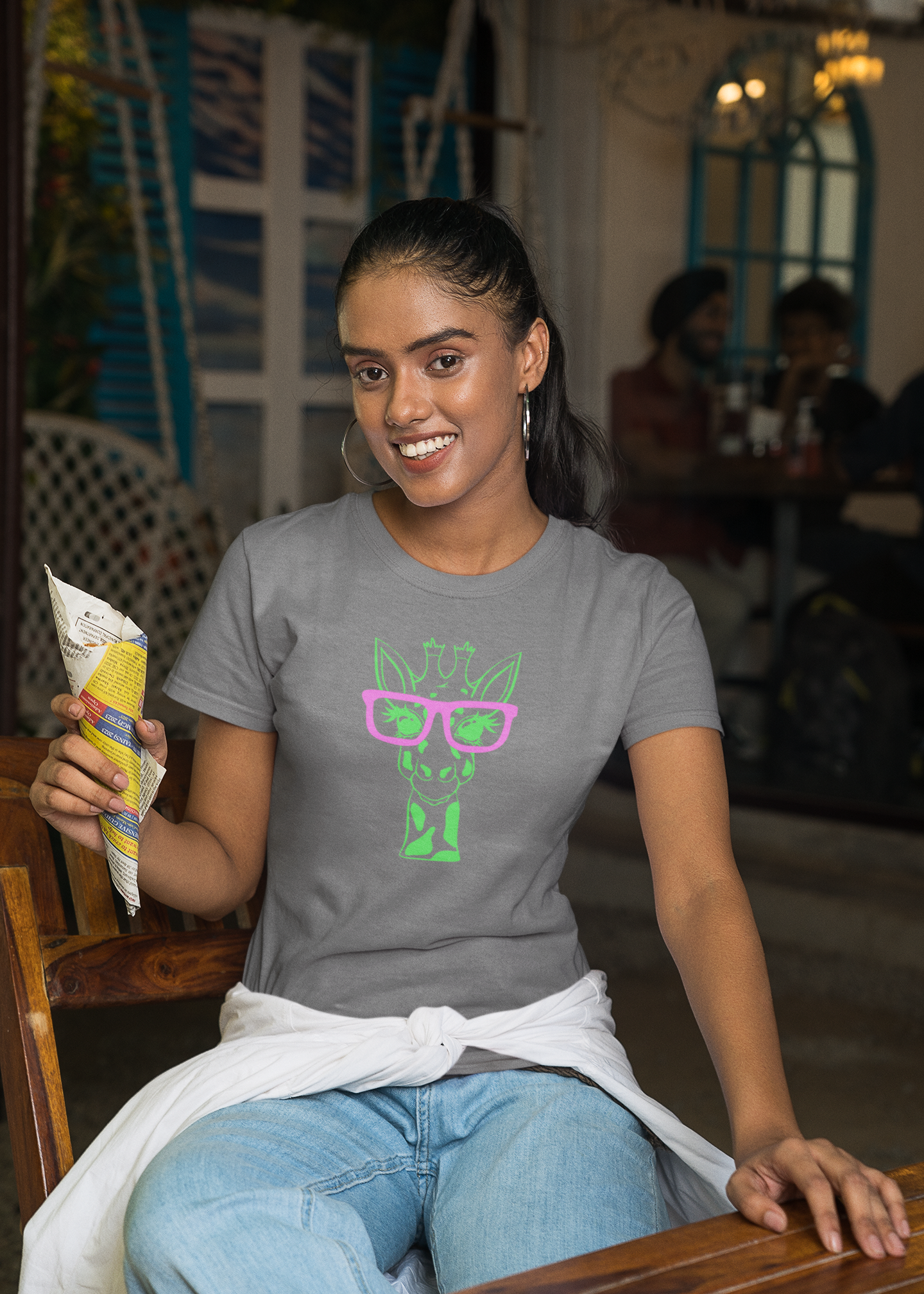 Women’s light grey organic cotton t-shirt