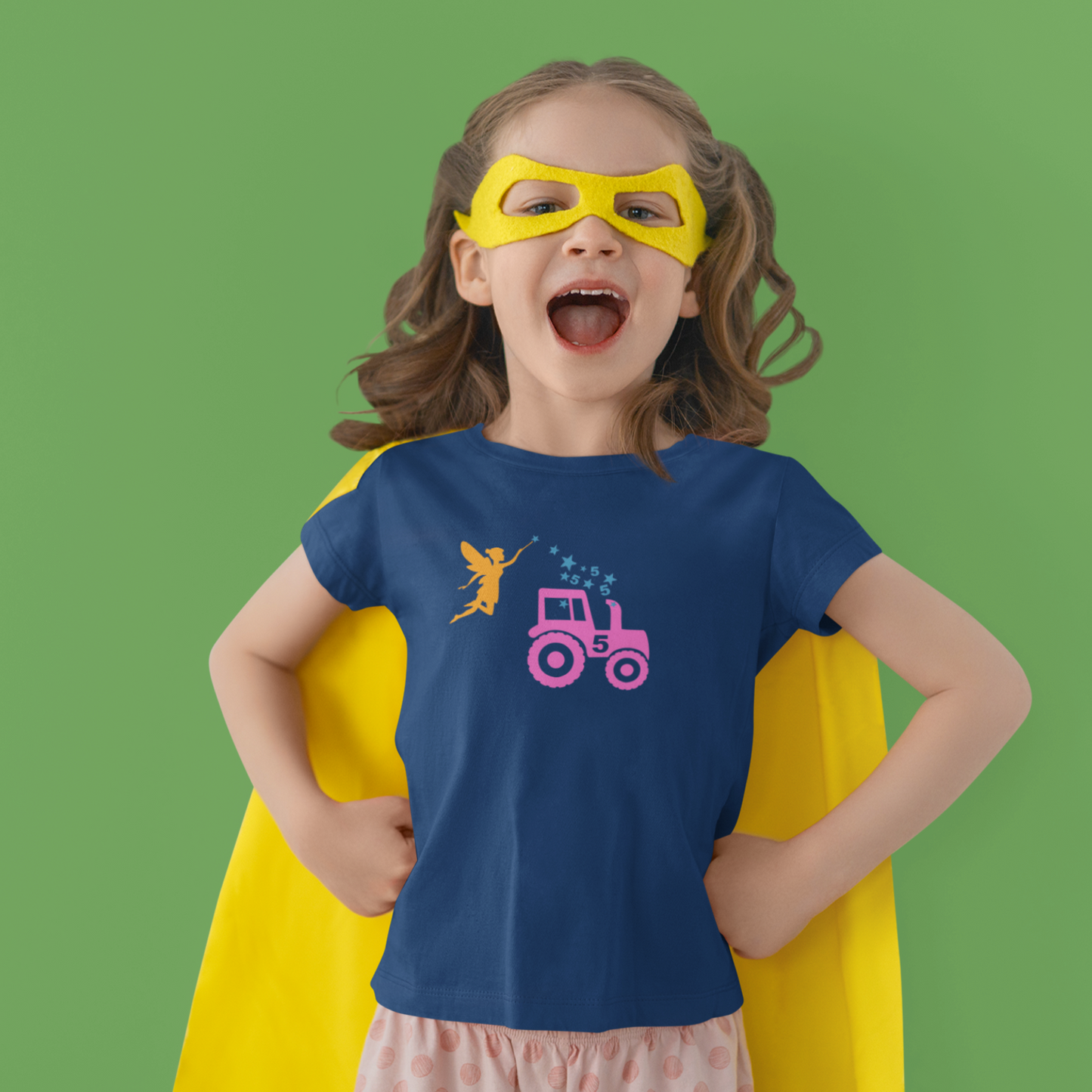 Personalised tractor t-shirt with your child's age