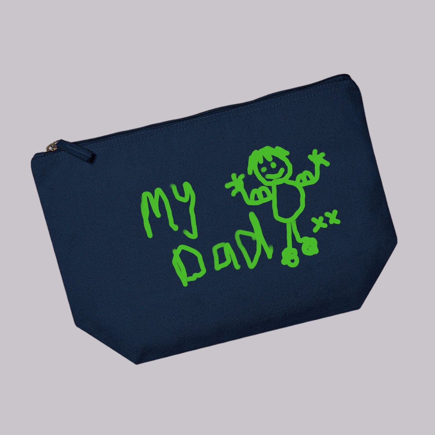 Personalised wash bag with child’s artwork
