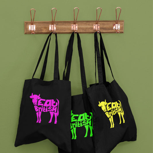 Eat British Farm Tote Bags