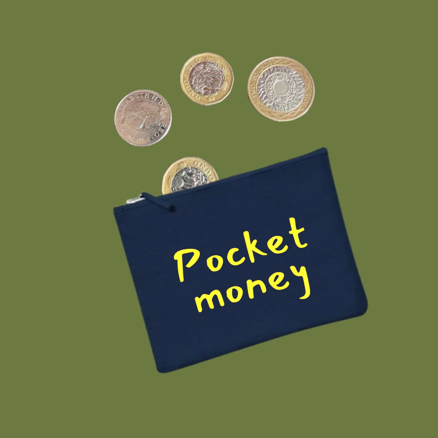 Pocket Money Coin Purse Kids Mini Zip Pouch