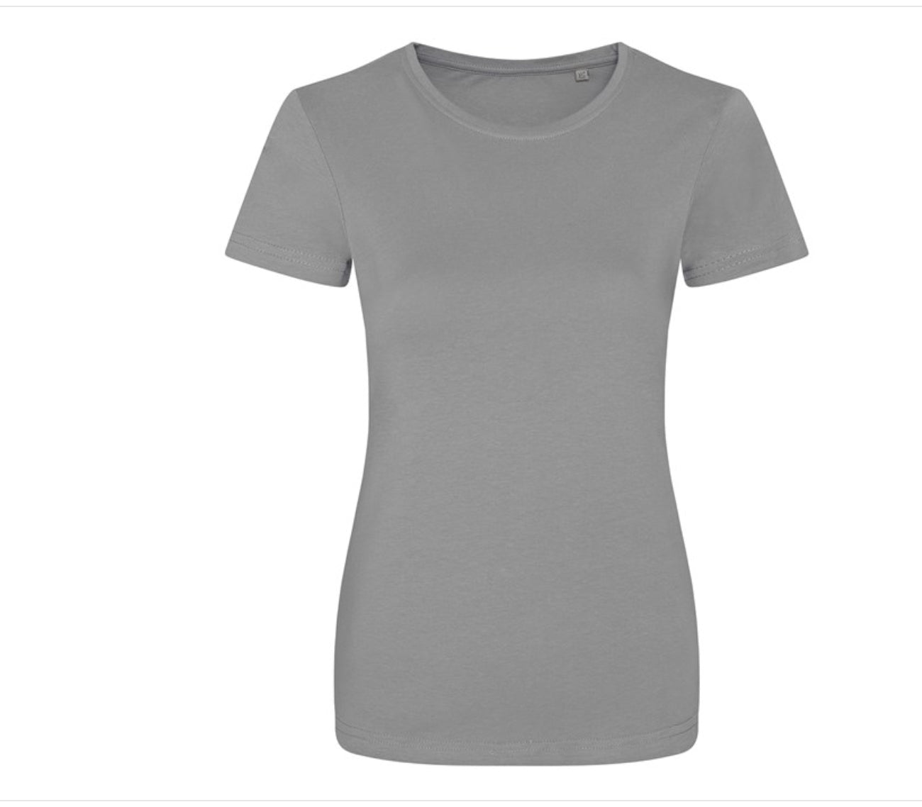 Women’s light grey organic cotton t-shirt